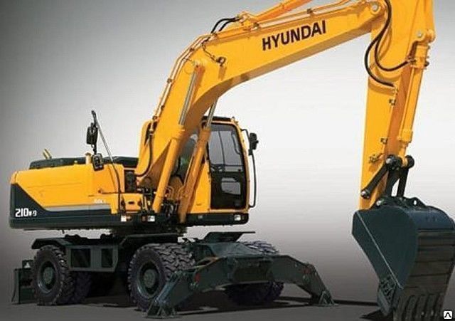 Экскаватор колесный HYUNDAI R210W-7 с ковшом 1 м³